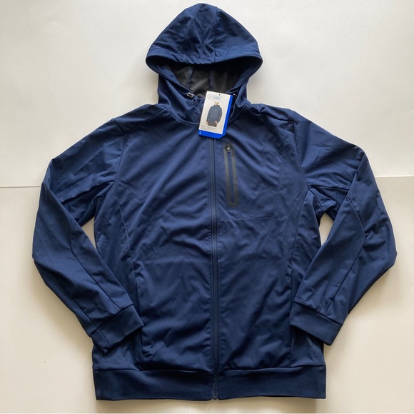 Mondetta Mens Hooded Active Jacket Size Large Navy NWT - Picture 12 of 12